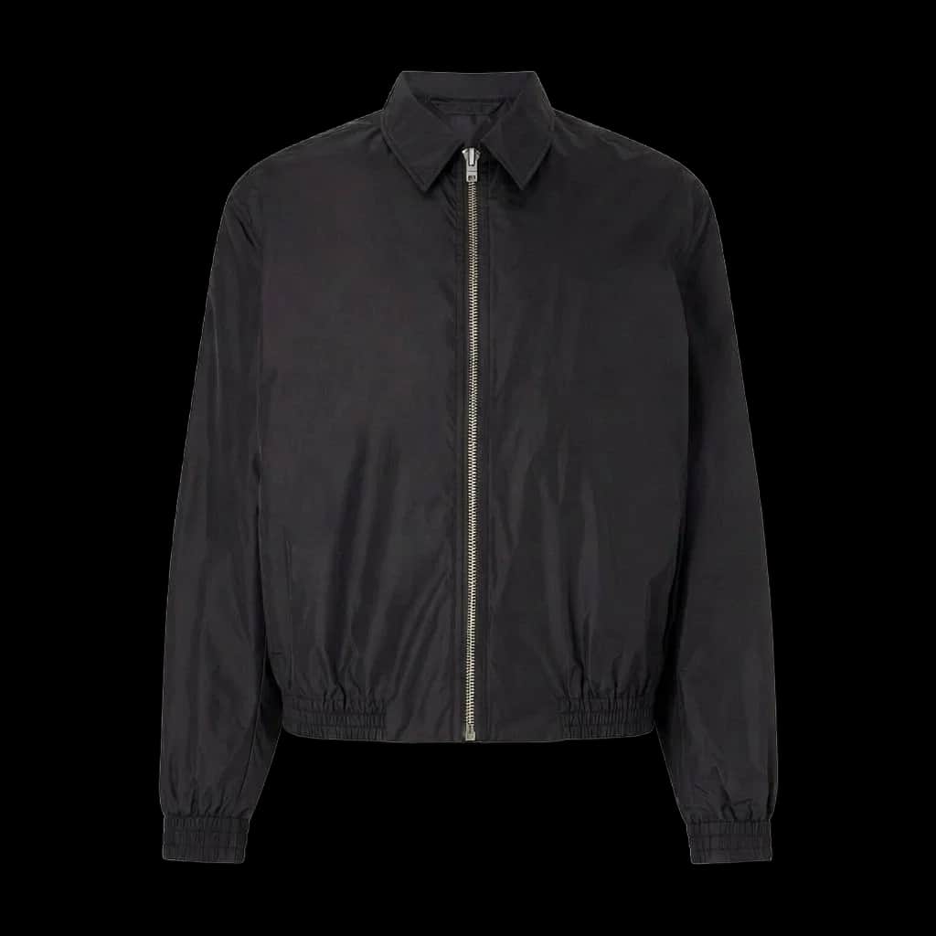 Collared Nylon Harrington Jacket