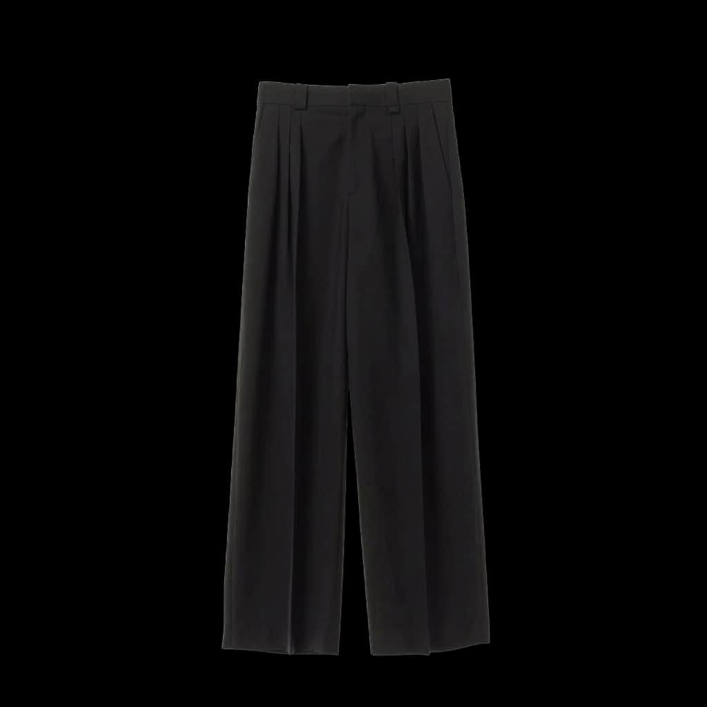 Black Relaxed Fit Trousers