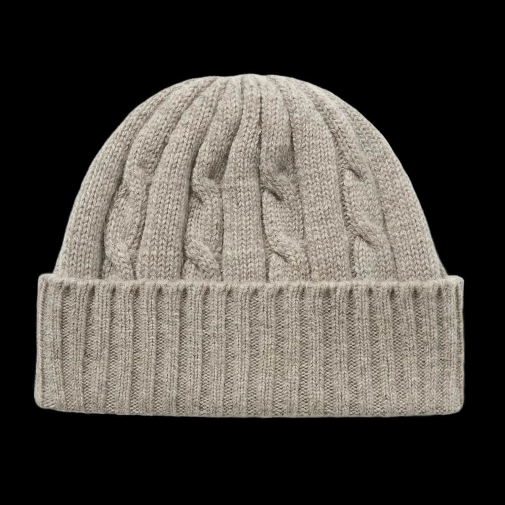 Cable knit beanie